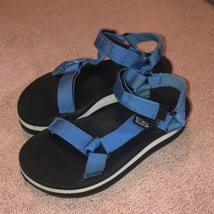 Women’s Blue Platform Tevas